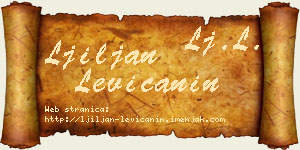 Ljiljan Levičanin vizit kartica